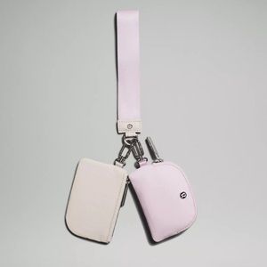 lulumeon pink opal dual pouch wristlet
